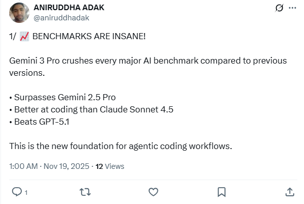 告别“AI味”！Gemini 3初体验：性格直爽、智商断层，但这价格让我手抖