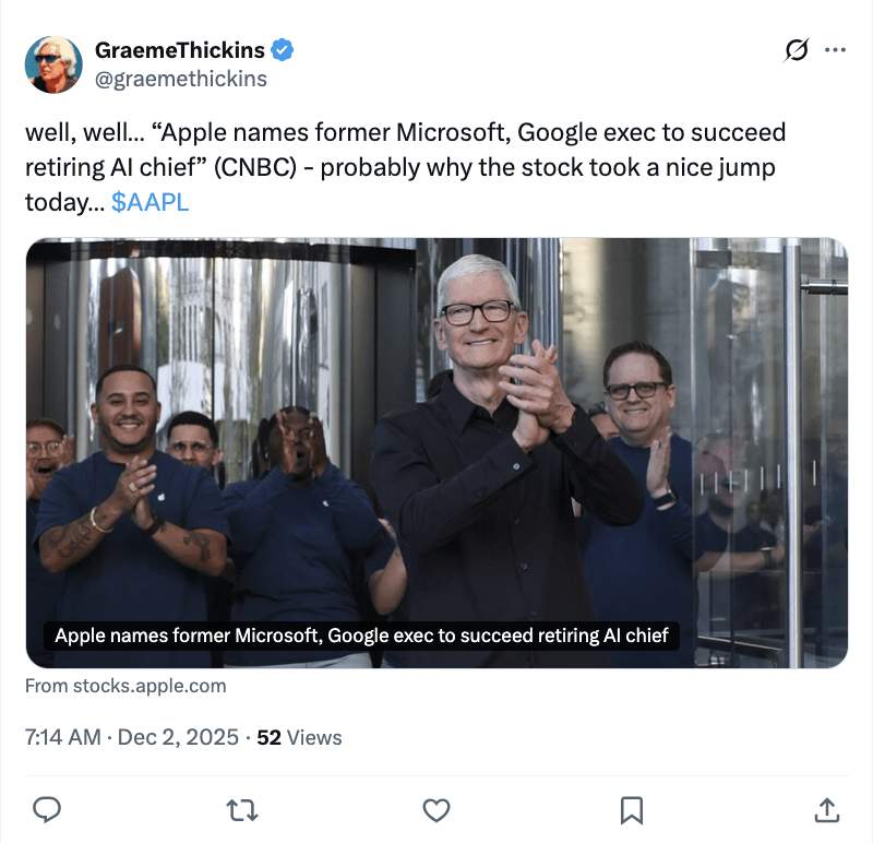 Siri笨到让库克“破防”！苹果AI换帅：挖来印度(图7)