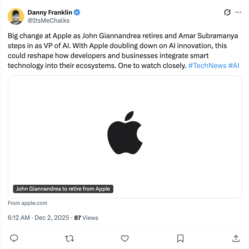 Siri笨到让库克“破防”！苹果AI换帅：挖来印度(图5)