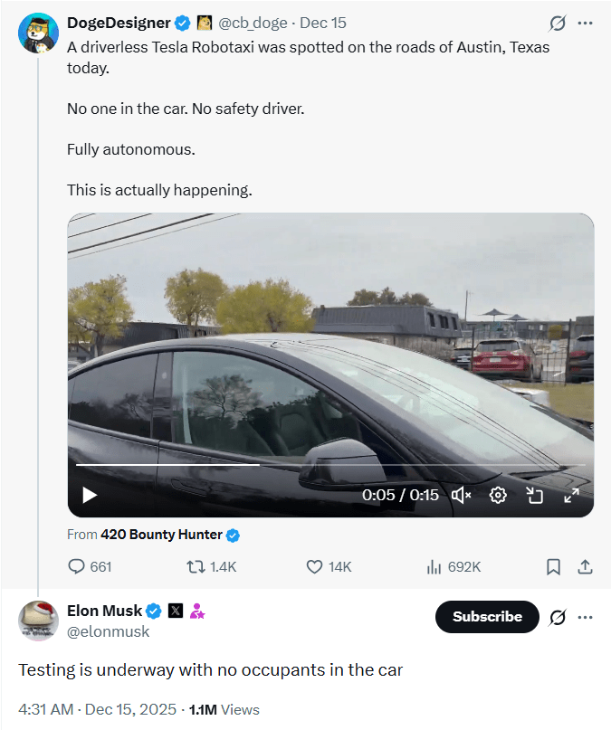 马斯克彻底放手,得州惊现“幽灵车”!特斯拉股(图2) 马斯克彻底放手,得州惊现“幽灵车”!特斯拉股(图2)