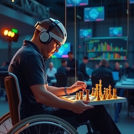用脑机接口打象棋比赛,脑瘫棋手成为“头号玩家”(图2) 用脑机接口打象棋比赛,脑瘫棋手成为“头号玩家”(图2)