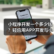 小程序开发一个多少钱?轻应用APP开发与小程序开发价格详解(图3) 小程序开发一个多少钱?轻应用APP开发与小程序开发价格详解(图3)