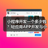 小程序开发一个多少钱?轻应用APP开发与小程序开发价格详解(图2) 小程序开发一个多少钱?轻应用APP开发与小程序开发价格详解(图2)