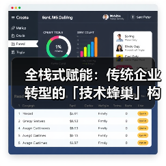 全栈式赋能:传统企业转型的「技术蜂巢」构建方法论(图1) 全栈式赋能:传统企业转型的「技术蜂巢」构建方法论(图1)