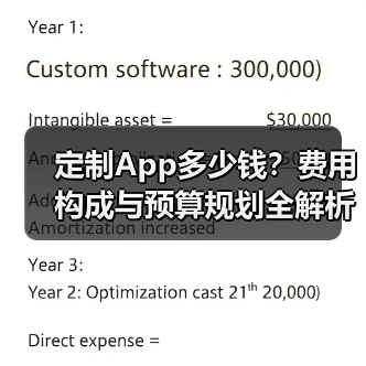 定制App多少钱？费用构成与预算规划全解析（图2）