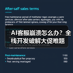AI客服崩溃怎么办?全栈开发破解大促难题(图2) AI客服崩溃怎么办?全栈开发破解大促难题(图2)