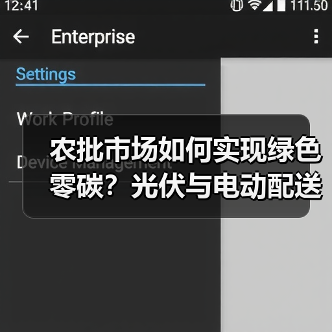 农批市场如何实现绿色零碳？光伏与电动配送破解行业难题（图1）