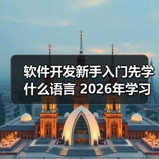 软件开发新手入门先学什么语言 2026年学习路线与常见误区