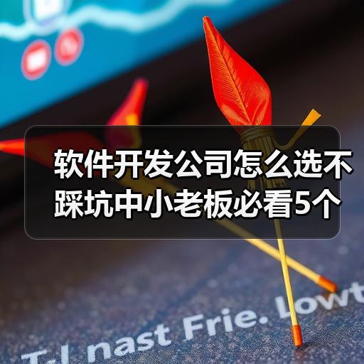 软件开发公司怎么选不踩坑中小老板必看5个判断标准