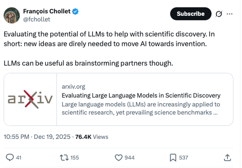 神同步OpenAI！中国团队Deep Principle领衔发布LLMs for Science评测，引爆外网(图1)